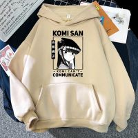 Harajuku Cartoon Komi Cant Communicate Hoodies Men Streetwear Shouko Komi Graphic Sweatshirts Komi-san wa Comyushou desu Tops