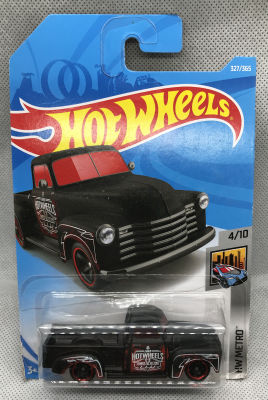 Hotwheels 52 Chevy สีดำ  4/10 รถปีเก่าแพ็คไม่สวยแต่รถสวย
