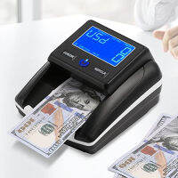 Frifreego Portable Counterfeit Bill Detector, Rechargeable 4 Way Direction USD &amp; EUR Bill Checker Machine with Visual &amp; Audible Reminding, 1s Accurate Money Detector for Car/Office/Home with Total Value Display