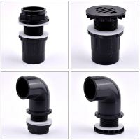 Black I.D 20~50mm PVC Pipe Straight Aquarium Fish Tank Joint Home DIY Water Supply Tube Drain Fittings Drainage Elbow Connectors