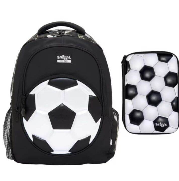 Smiggle Collection backpack football School bag for Primary Children's
