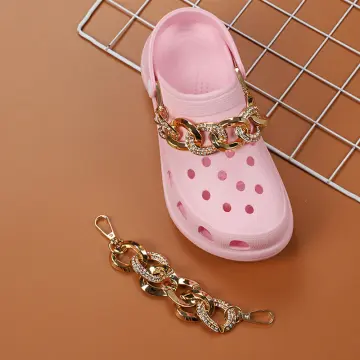 Metal Crocs Charms Designer DIY Pearl Rhinestones Shoes Decoration For  Crocs Jibb Clogs Kids Women Girl Gift