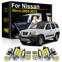 สำหรับ Nissan XTERRA N50 2005 2006 2008 2008 2009 2010 2010 2012 2013 2014ภายในรถ LED Light CANbus ในร่มโคมไฟ