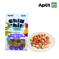 Apet : ChinChin ท็อปปิ้งสุนัขและแมวรสจระเข้และมันหวานชนิดเปียก ขนาด 100g.