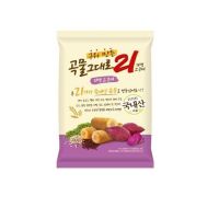 ?สินค้าขายดี? [C-purple 1pk=150g]ขนมเกาหลี GRAIN CRISPY ROLL PURPLE SWEET 곡물그대로  ทำจากธัญพืช 21ชนิด สอดไส้มันม่วง คริสปี้โรลเกาหลี 150G