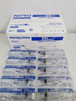 Syringe Nipro กระบอกฉีดยา ป้อนยา  20 ml. หัวฉีด (แบบไม่มีหัวเข็ม)