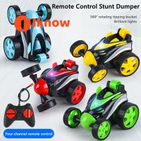 I Know Dumper Rollover รถสตัน Mobil Remote Control รถออฟโรดโมเดลรถยนต์ไฟฟ้ารถของเล่นสำหรับเด็ก