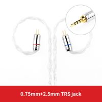 New product TRN T3 8 Core Upgraded Sterling silver wire Earphone cable 2.5/3.5MM With MMCX/2pin Connector For TRN /V80/V90/IM1