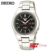 Seiko 5 Automatic นาฬิกาข้อมือผู้ชาย สแตนเลสแท้ รุ่น SNK607K1  (สีเงิน/หน้าปัดดำ)