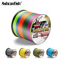 # Ashconfish 2000 เมตร 4 Strands Dyneema สายถัก 6-60 Lb สีเหลืองสีเขียว / สีเทา