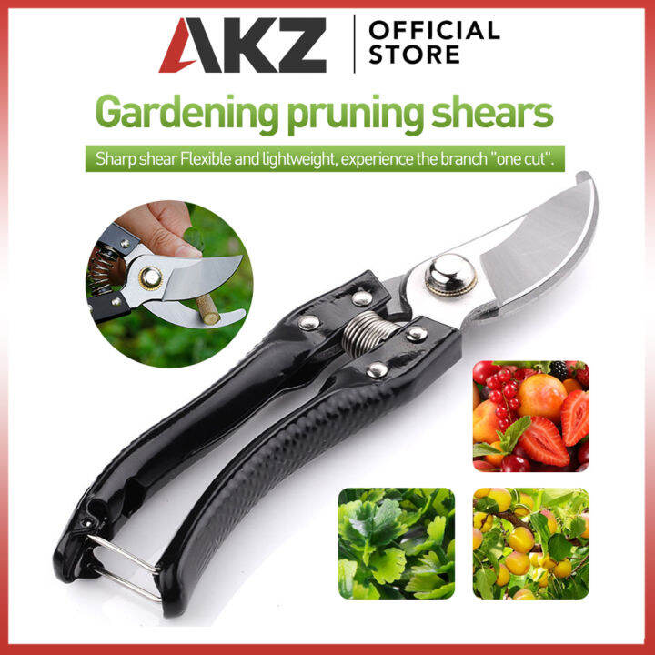 AKZ Gardening Pruning Shears High Carbon Steel Scissors Garden Plant Scissors Branch Hands