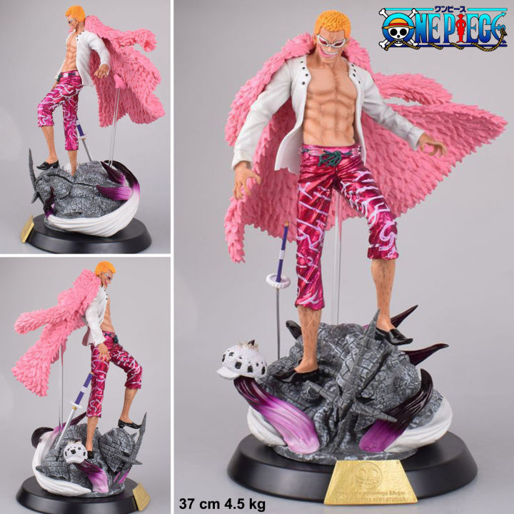 figure-ฟิกเกอร์-งานปั้น-gk-จากการ์ตูนเรื่อง-one-piece-วันพีซ-เต็มพิกัดสลัดจอมลุย-วันพีช-donquixote-doflamingo-ดองกี้โฮเต้-โดฟลามิงโก้-ดอฟฟี่-สูง-37-cm-หนัก-4-5-kg-ver-anime-อนิเมะ-การ์ตูน-มังงะ-คอลเลก