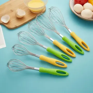 1 Piece 20cm Stainless Steel Magic Hand Held Spring Whisk Mini Kitchen Eggs  Sauces Mixer