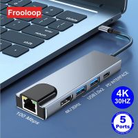 100 Mbps USB C ฮับถึง4K HDMI PD 87W Type-C แท่นวางมือถือ USB-C อะแดปเตอร์อีเทอร์เน็ต RJ45 Lan แยกอินเทอร์เน็ตเครื่องอ่านการ์ดการ์ดความจำ