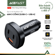 Sạc Ô Tô ACEFAST 66W 3 cổng 2 Cổng USB-C + 1 Cổng USB-A Tương Thích PD 3.0