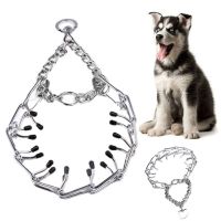 R1A9M 45/50/55/60cm Safety Gear Guardian Pinch Dog Leads Dog Collar Pet Chain Dog Supplies Training Tool