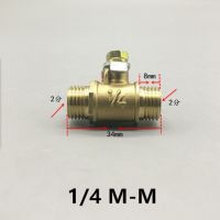 ข้อต่อวาล์วทองเหลืองบอลวาล์วเล็กท่อทองแดง "1/4 3/8 1/2 1/8เกลียวตัวเมีย/ตัวผู้ข้อต่อวาล์วทองเหลืองอะแดปเตอร์ข้อต่ออุปกรณ์