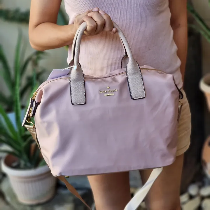 Authentic Kate Spade New york Classic Lyla Women's Weekender Bag - Light  Pink | Lazada PH