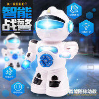 Childrens Educational Story ling Singing Music English Flash Inligent Robot Electric Robot Model Toy