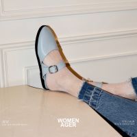 womenager - Jane Sky leather รองเท้าแตะคัทชูเปิดส้น สวมใส่ง่าย