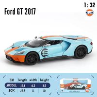 CCA 1:32 Gulf Gas Station Series 2017 Ford GT classic collection Alloy Die Casting Model Car Model Set Collection Gift Set