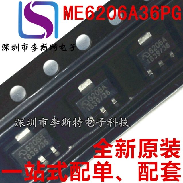 Me6206a36pg Sot-89 6206a 3.6V