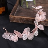 Bridal Headwear Wedding Hair Accessories Flower Headband Wedding Hair Jewelry Prom Hair Vine Gold/Silver Color Flower Tiara ML