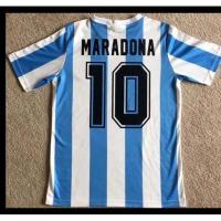 1986 Argentina throwback jerseys home/football suit/shirt/blue and white jacket on sale
