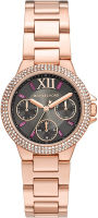 Michael Kors Camille Stainless Steel Multifunction Watch with Glitz Accents Rose &amp; Pink