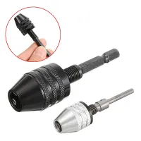 1Pcs 0.3 3.4mm/0.3 6.5mm Keyless Drill Chuck Driver Adaptor Hex Shank Drill Bit Tool Quick Change Convertor Adapter