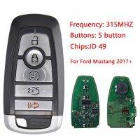 CN018125สำหรับ Ford Mustang Lincoln 2013-2020ควบคุมรีโมตกุญแจอัจฉริยะ Fob 49ชิป315MHZ 5ปุ่ม