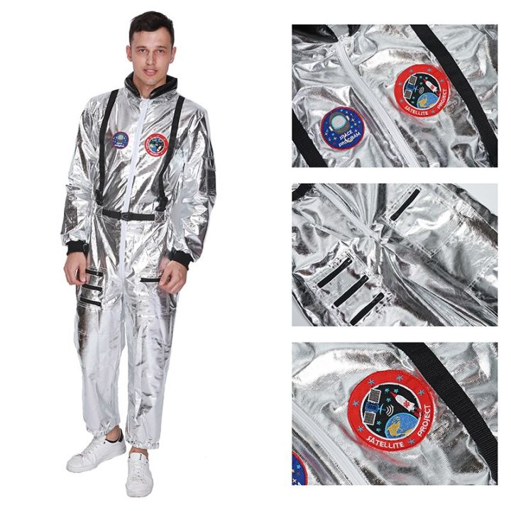 นักบินอวกาศชายของ-nasa-ชุดชุดนักบินอวกาศฮัลโลวีนกับชุดหมวกกันน็อก