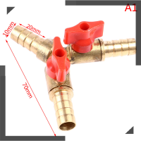 WonderfulBuyinge 1PC 8/10มม.3วิธีปิดบอลวาล์วเชื้อเพลิงแก๊ส Connector ทองเหลือง Y Type Ball Valve