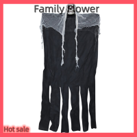 Family Flower Flash Sale 2020 100ซม. โครงกระดูกฮาโลวีนแขวนประดับตกแต่งรูปหัวกะโหลกสีขาวดำ