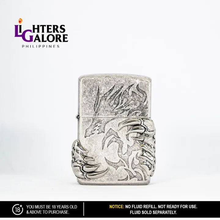 Lighters Galore CHIEF FLINT LIGHTER (EMBOSSED CLAW, ARTISTIC DRAGON