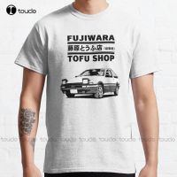 Initial D Fujiwara Tofu Shop Ae86 Manga Classic T-Shirt Pirate Shirt Outdoor Simple Vintag Casual T Shirts Fashion Tshirt Summer