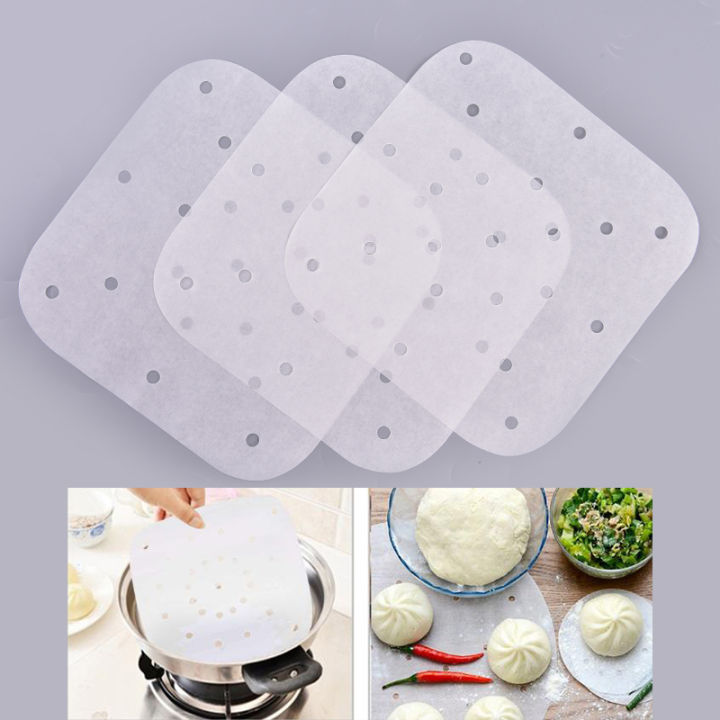 100sheets-air-fryer-liners-perforated-baking-paper-pans-non-stick-steaming-paper
