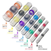 5/10/20/30/50pcs Solder Seal ตัวเชื่อมต่อสายไฟ 3:1 ความร้อนฉนวนสายไฟขั้วต่อ Butt Splice กันน้ำ-Shief