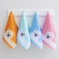 1Pc 25x50cm 100% Cotton Children Wash Face Cloth Bathroom Cartoon Polar Bear Absorbent Hand Towel