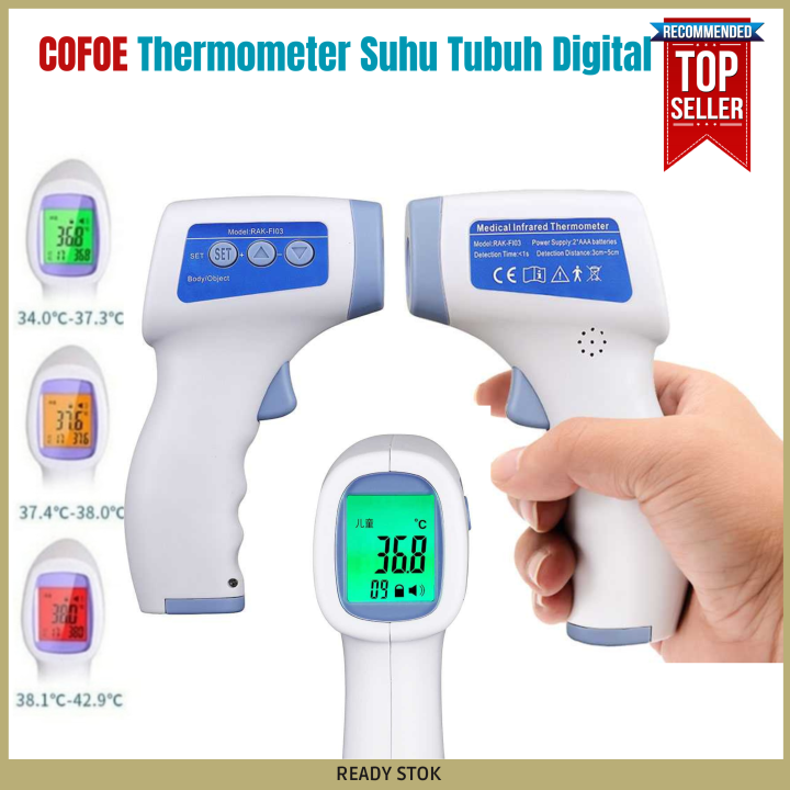 BARU COFOE Thermometer Suhu Tubuh Digital Infrared Non Contact RAK