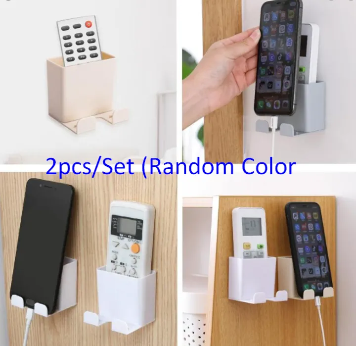 2PCS/SET Wall Hanging Remote Control Holder Organizer Mobile Phone