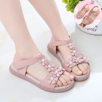 Childrens Sandals For Girls Summer Princess Shoe Kids Elegant Sandal Fashion Flower Beach Shoes 2021 3 5 6 7 8 9 10 11 12 Year