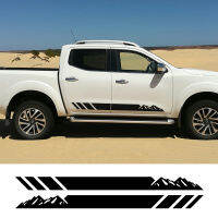 2Pcs ไวนิล Auto Car สติกเกอร์สำหรับ Nissan Navara NP300 OFF ROAD Mountain จัดแต่งทรงผมประตูด้านข้างกระโปรง Stripes Stricker