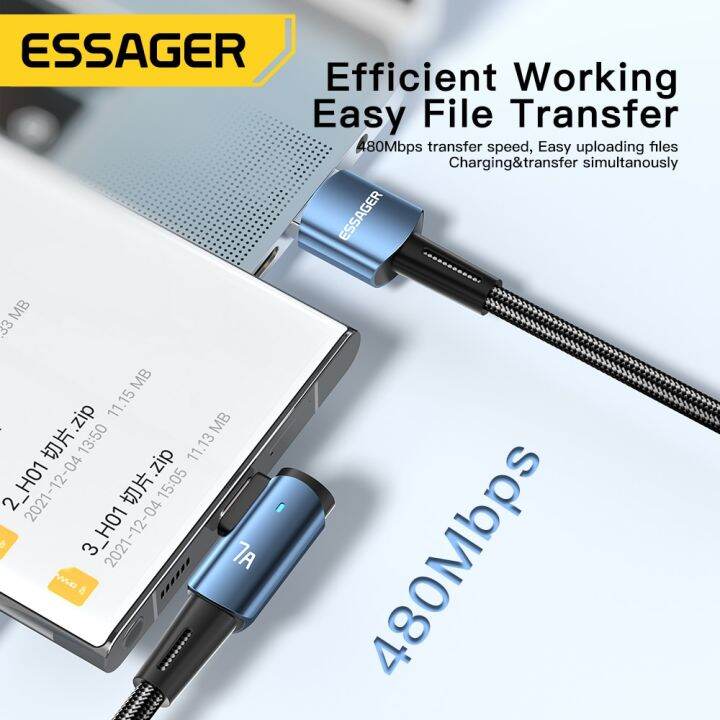 essager-สายเคเบิล7a-ชนิด-c-usb-90องศาสำหรับสายชาร์จอย่างรวดเร็ว100w-สำหรับ-honor-huawei-oneplus-realme-สายรับส่งข้อมูล-r-มุม