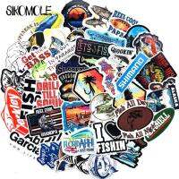 Travel Fisherman Go Fishing Outdoor Sticker DIY Toy Skateboard Guitar Motor Luggage Suitcase Graffiti Stickers F5