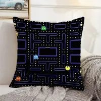 Pac-man Decorative Pillowcase Decor 40x40 Cushions Cover 45*45 Cousins for Sofa Car Decoration Couple Pillow Pillowcases 50x50