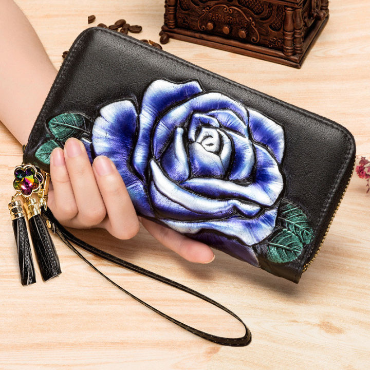 flroal-genuine-leather-purse-women-long-women-wallets-large-capacity-womens-leather-wallets-double-zipper-clutch-purses