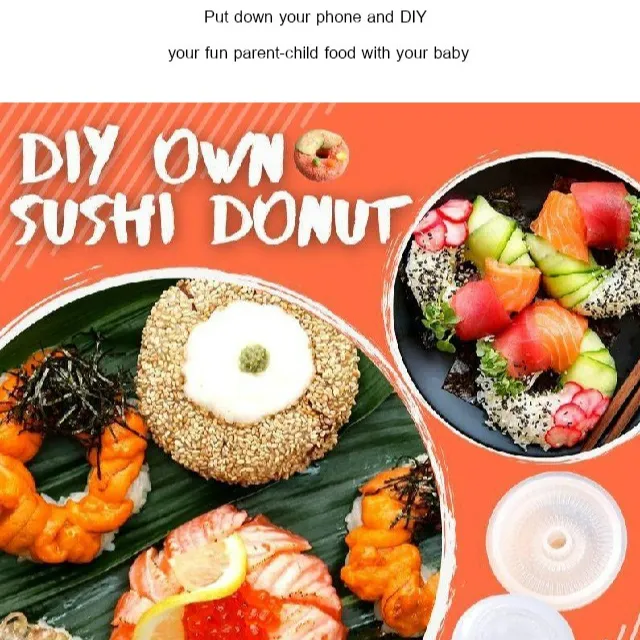 Angus Japanese style round sushi mold donutshaped rice roll mold Lazada