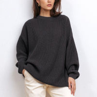 2021Womens Oversize Sweater Black Turtleneck Long Sleeve Autumn Loose Blue Long Jumper Beige Knitted Warm Sweaters for Women