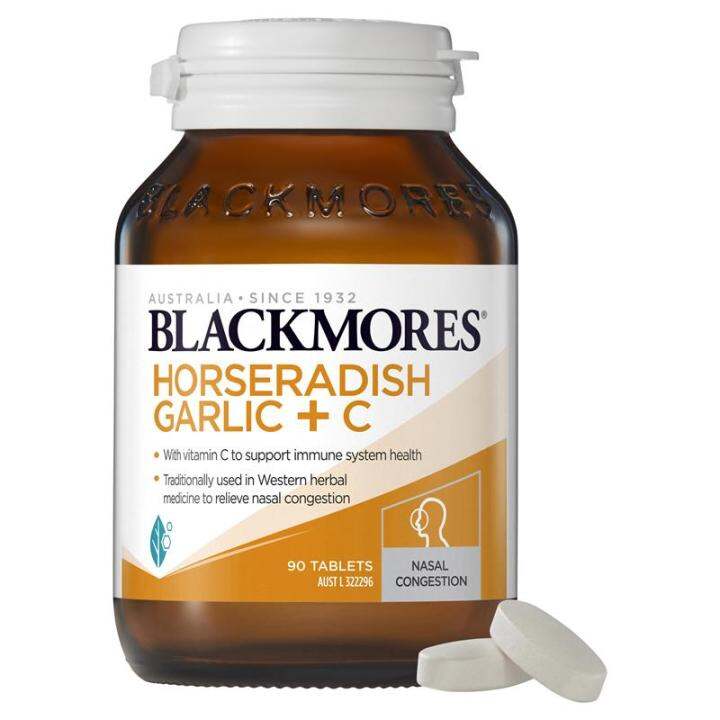 Blackmores Horseradish Garlic + C 90 Tablets Lazada.co.th